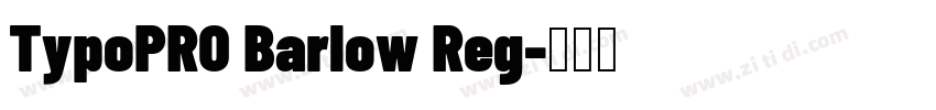TypoPRO Barlow Reg字体转换